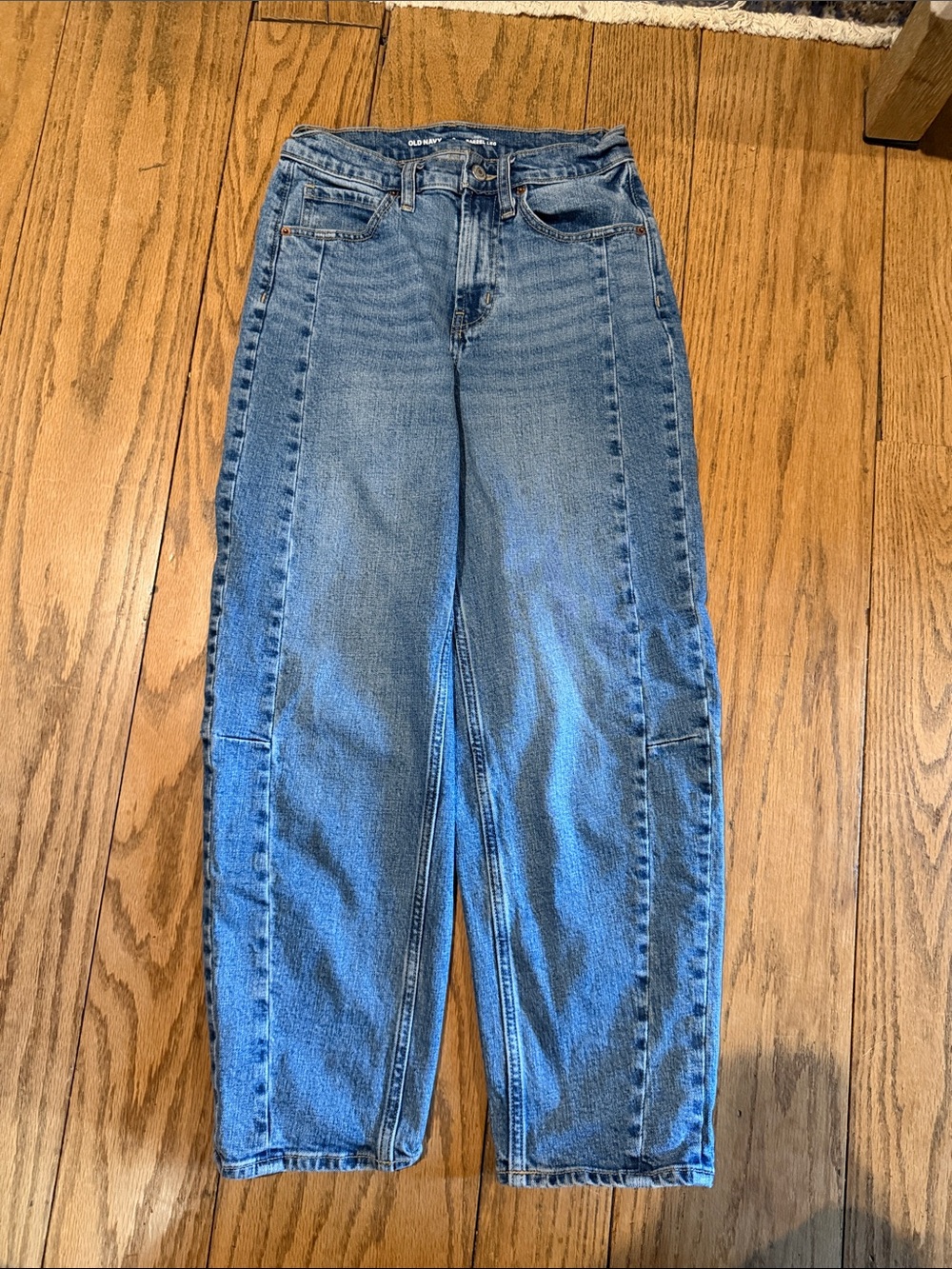 Old Navy Medium Blue High-Rise Straight Jeans